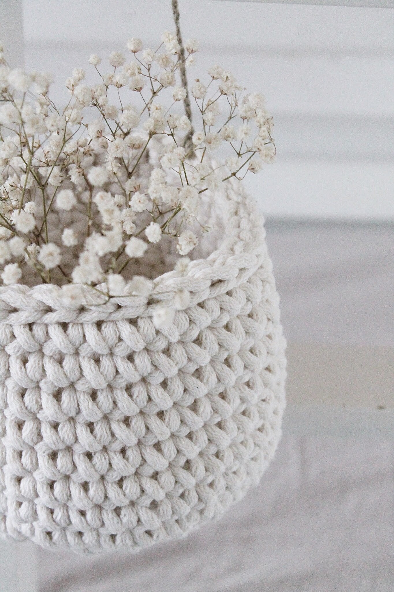 Small hanging basket IVORY - Zuri House