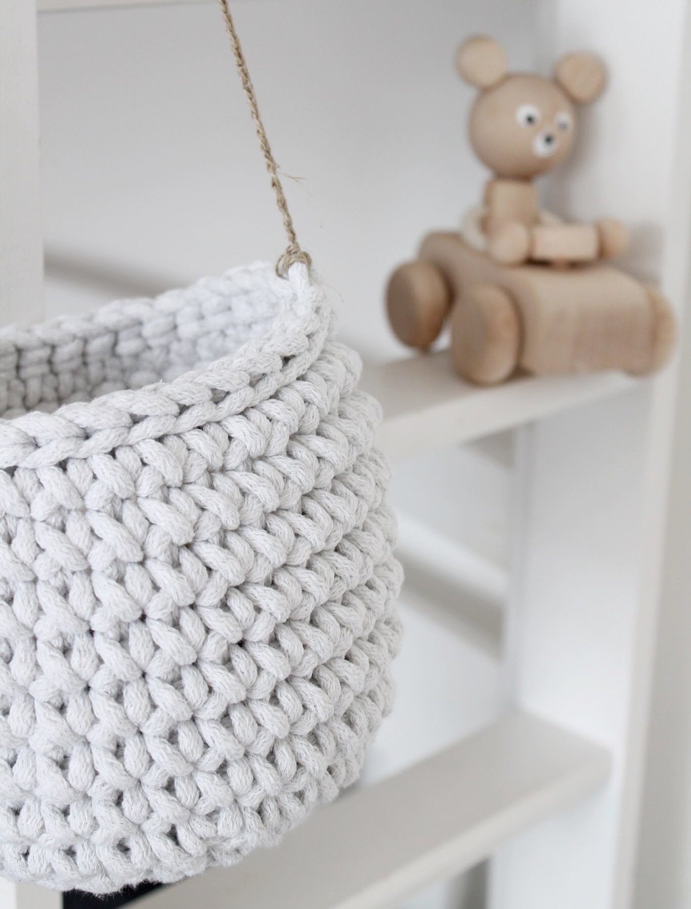 Small hanging basket LIGHT GREY - Zuri House