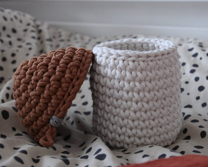 Smurf Basket | IVORY & CINNAMON - Zuri House