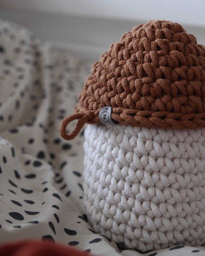 Smurf Basket | IVORY & CINNAMON - Zuri House