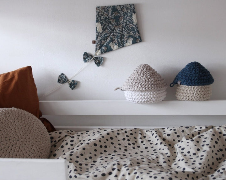 Smurf Basket | IVORY & OATMEAL - Zuri House
