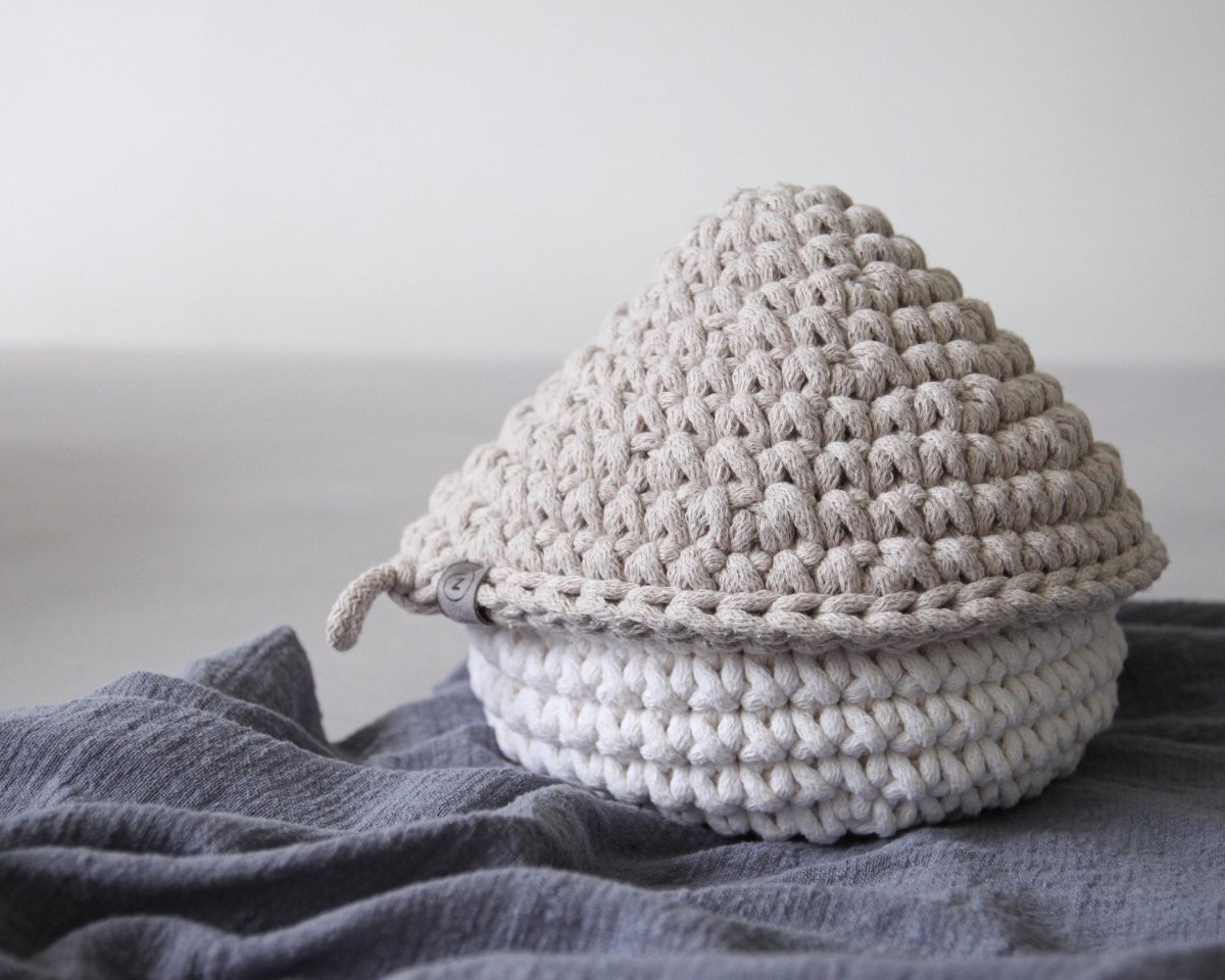 Smurf Basket | IVORY & OATMEAL - Zuri House
