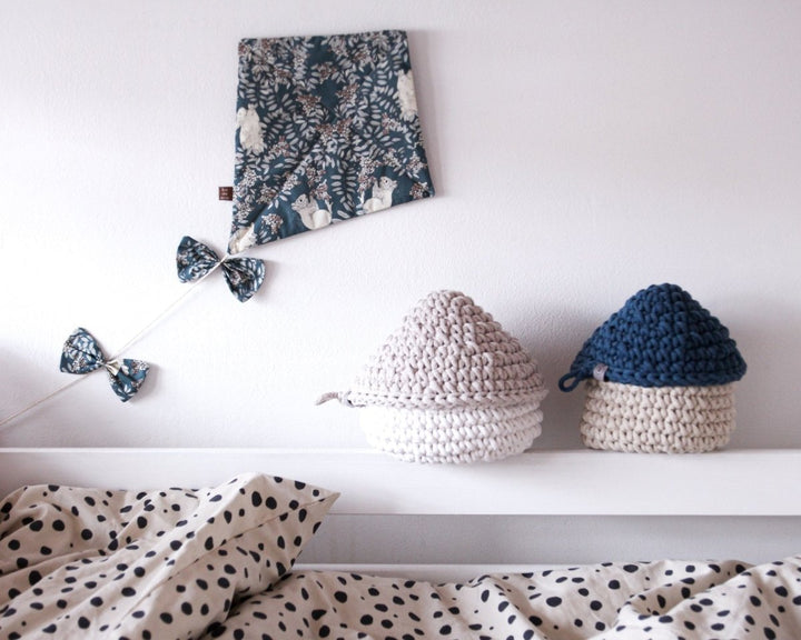 Smurf Basket | IVORY & OATMEAL - Zuri House