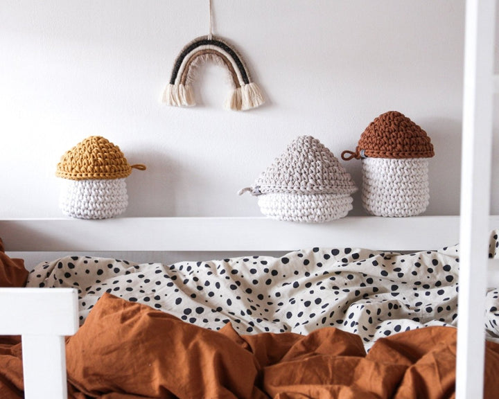 Smurf Basket | IVORY & OATMEAL - Zuri House
