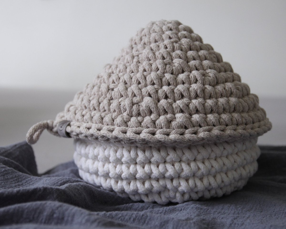 Smurf Basket | IVORY & OATMEAL - Zuri House