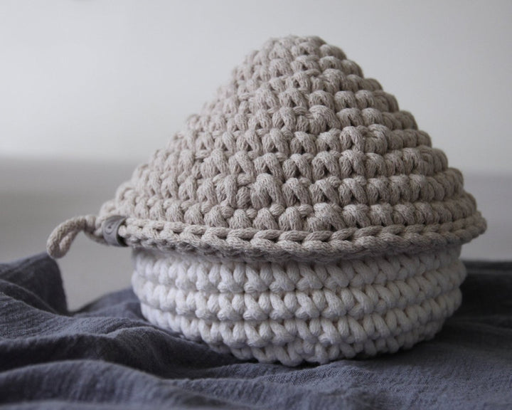 Smurf Basket | IVORY & OATMEAL - Zuri House