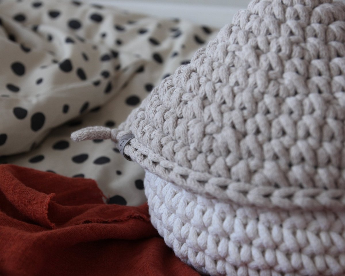 Smurf Basket | IVORY & OATMEAL - Zuri House