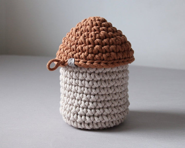 Smurf Basket | OATMEAL & CINNAMON - Zuri House