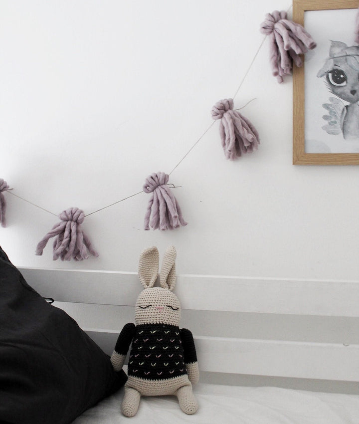 Tassel garland ROSE QUARTZ - Zuri House